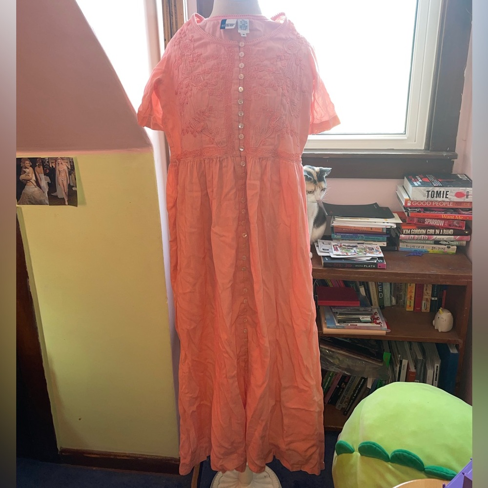 Peach vintage dress
